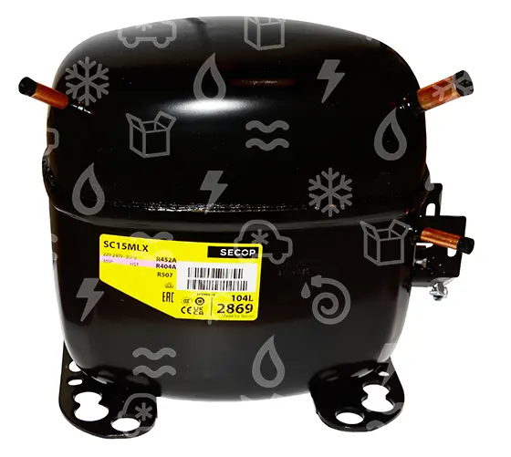 kompresor SECOP / DANFOSS SC15MLX, MBP - R404A, 220-240V, 50Hz